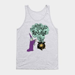 Brewing Up Some Trouble - Wizard Meme Tank Top